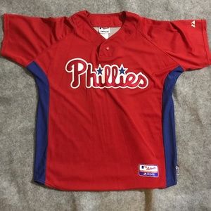 Majestic Philadelphia Phillies Red Baseball Jersey